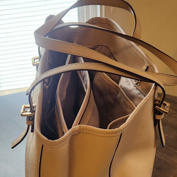 Michael Kors Tote Bag - Neutral Tan Color - Picture 12 of 15